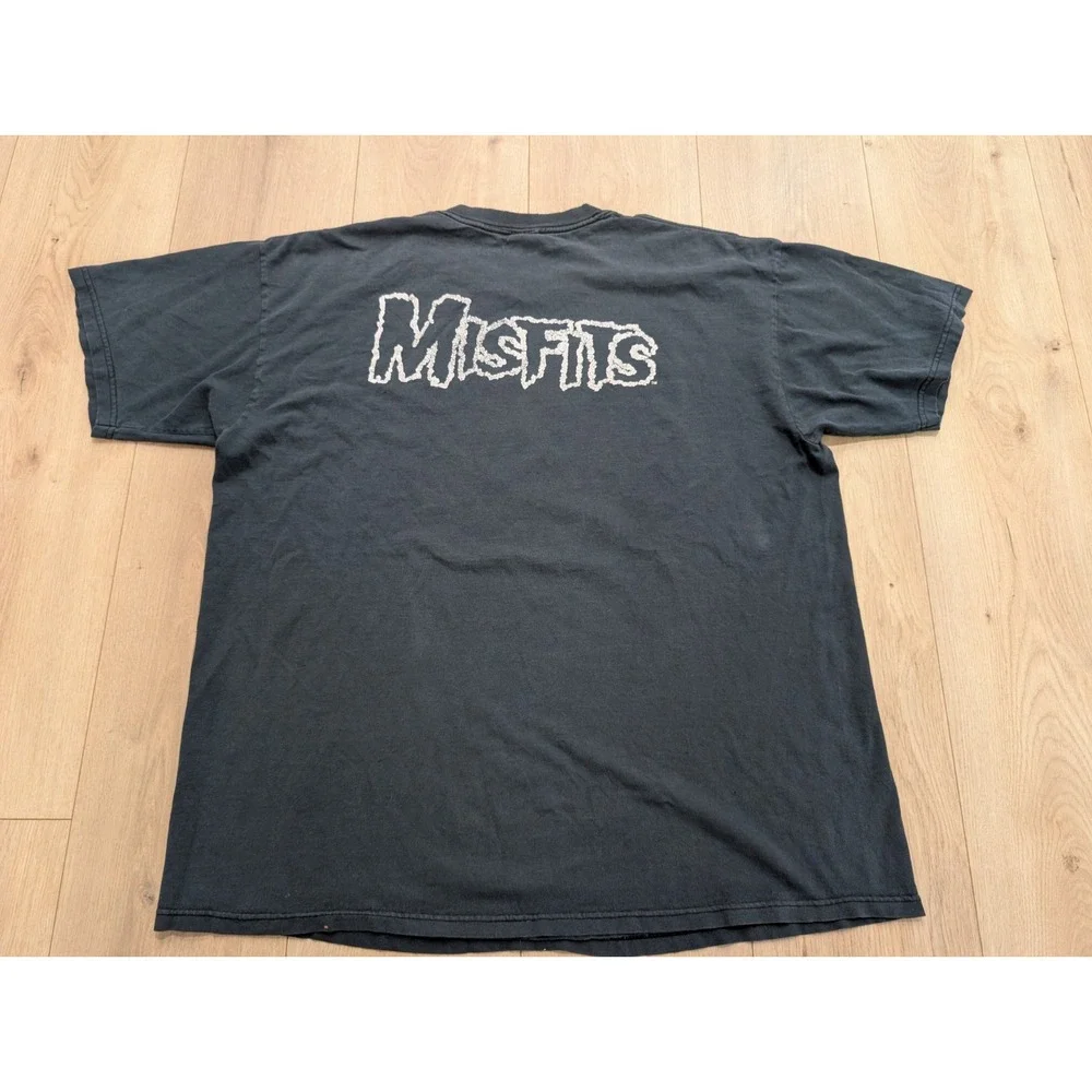 Vintage Misfits 2000 Souls Ablaze XL Black Shirt Short Sleeve Double Side Anvil